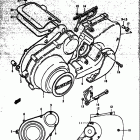 GS750 B,C,EC,N,EN 1977-1979 Crancase lh cover