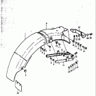 GS750 B,C,EC,N,EN 1977-1979 Заднее крыло