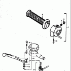 GS750 B,C,EC,N,EN 1977-1979 Rh handle switch (gs750b)