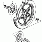 GS750 B,C,EC,N,EN 1977-1979 Front wheel (gs750ec