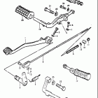 RE5 M A (497cc Rotary) 1975-1976 Brake pedal - footrest