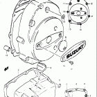 RE5 M A (497cc Rotary) 1975-1976 Engine lh cover