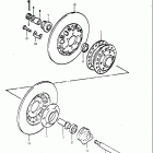 RE5 M A (497cc Rotary) 1975-1976 Передняя ступица