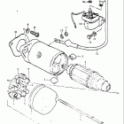 RE5 M A (497cc Rotary) 1975-1976 ПУСКОВОЙ ЭЛЕКТРОДВИГАТЕЛЬ