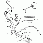 RE5 M A (497cc Rotary) 1975-1976 Handlebar - control cable