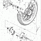 RL250 1974-1975 EXACTA (TRIALS) Заднее колесо