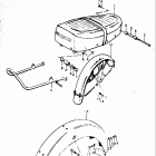 T500 R,J,K,L,M 1971-1975 Seat - fender