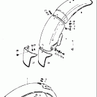 TM100 1974-1975 Front fender - rear fender