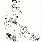 TM100 1974-1975 Piston -