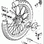 TM100 1974-1975 Переднее колесо