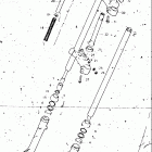 RL250 1974-1975 EXACTA (TRIALS) Передняя вилка