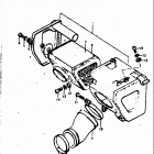 TC125 J,K,L,M 1972-1975 Воздухозаборник
