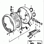 TC125 J,K,L,M 1972-1975 Фара