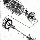 TC125 J,K,L,M 1972-1975 Сцепление