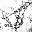 TC125 J,K,L,M 1972-1975 Рама