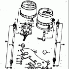 TC125 J,K,L,M 1972-1975 Спидометр-тахометр