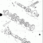 RL250 1974-1975 EXACTA (TRIALS) ТРАНСМИССИЯ