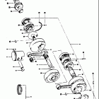 T250 II,RJ 1972 Piston - crankshaft