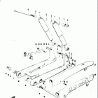 AS50 AC50 1971 Rear swinging arm - rear shock absorber