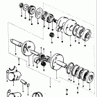 T125 II,R 1971 Piston - crankshaft
