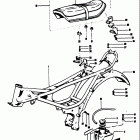 T125 II,R 1971 Frame - oil tank - seat