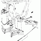 T350 1,2,R,J 1969-1972 Center stand - footrest
