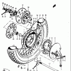 T350 1,2,R,J 1969-1972 Заднее колесо