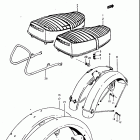 T350 1,2,R,J 1969-1972 Seat fender