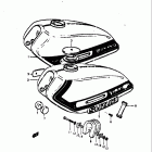 TS250 1971-1972 ТОПЛИВНЫЙ БАК