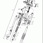 T350 1,2,R,J 1969-1972 Front fork (t350)