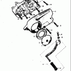 50 M15 M15D M12 1968 Crankcase left cover-gear shifting lever