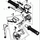 50 M15 M15D M12 1968 Throttle grip-brake lever-clutch lever-right switch-left...