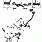 80K10P K11P K15P 1968 Center stand-brake pedal-footrest bar