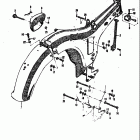 80K10P K11P K15P 1968 Frame-frame cover-steering lock-rear fender