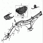 80K10P K11P K15P 1968 Frame-semi dual seat-carrier-rear fender