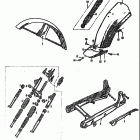 80K10P K11P K15P 1968 Front fork-front fender-rear fender
