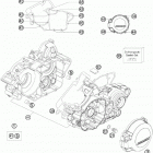 150 XC ENGINE Картер двигателя