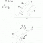 250 XC CHASSIS Глушитель