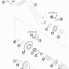 300 XC ENGINE Кик стартер