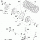 300 XCW ENGINE Сцепление
