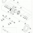 400 XCW CHASSIS Заднее колесо