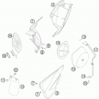 85 SX CHASSIS Воздушный фильтр