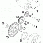 250 XC-F ENGINE Электрический стартер