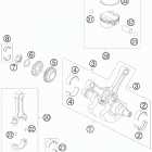 950 SUPER ENDURO R US 2008 ENGINE Коленвал и поршень