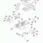 990 ADVENTURE CHASSIS WHT Air filter                     990
