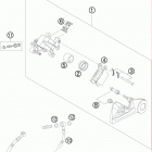 200 XC-W USA CHASSIS Тормозной суппорт задний