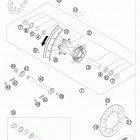 200 XC-W USA CHASSIS Заднее колесо