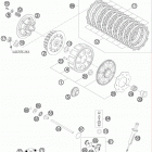 300 EXC-E EU-US ENGINE Сцепление
