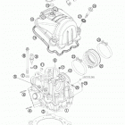 690 SUPERMOTO-R USA ENGINE ГОЛОВКА ЦИЛИНДРА
