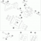 85 SX 17/14 CHASSIS Тормозной суппорт задний